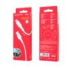 Dátový kábel Borofone BX30 silikónový - USB na Micro USB - 2,4A 1 meter biely