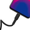 Dátový kábel Borofone BX30 silikónový - USB na Micro USB - 2,4A 1 meter čierny