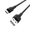 Dátový kábel Borofone BX30 silikónový - USB na Micro USB - 2,4A 1 meter čierny