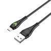 Dátový kábel Borofone BX65 Bright - USB na Micro USB - 2A 1 meter čierny