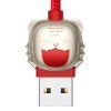 Dátový kábel Baseus Year of the Tiger 3 v 1 - USB na typ C, Lightning, Micro USB - 3,5A 1,2 metra (CASX010009) červený