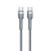 Dátový kábel REMAX Jany RC-172 - Typ C na typ C - PD 100W 1 meter strieborný