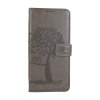 Flipové puzdro TopQ pre Xiaomi Redmi Note 12 Pro+ 5G Šedý strom sovičky