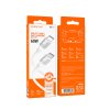 Dátový kábel Borofone BX101 Creator - typ C na typ C - 60W 3A 1 meter biely