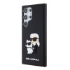 Zadný kryt Karl Lagerfeld 3D Rubber Karl and Choupette pre Samsung Galaxy S24 Ultra Black