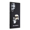Zadný kryt Karl Lagerfeld 3D Rubber Karl and Choupette pre Samsung Galaxy S24 Ultra Black