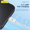 Dátový kábel Foneng X110 - typ C na typ C - PD 60W 3A 1,2 metra biely