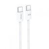 Dátový kábel Foneng X110 - typ C na typ C - PD 60W 3A 1,2 metra biely
