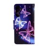 Flipové puzdro TopQ pre Samsung A15 Modré s motýlikmi