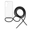 Puzdro na krk FIXED Pure s čiernou šnúrkou pre Samsung Galaxy A55 5G