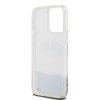 DKNY Liquid Glitter Arch Logo Zadný kryt pre iPhone 15 Pro Max Transparent