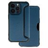 Puzdro Razor Carbon Book pre Iphone 14 Pro navy