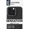 Ochranný silikónový kryt Cellularline Sensation pre Apple iPhone 13 Pro Max, čierny