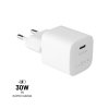 Mini Adapter FIXED s výstupom USB-C a podporou PD 30 W biely