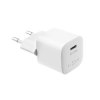 Výstupná nabíjačka FIXED Mini USB-C a kabel USB-C/USB-C, podpora PD, 1 meter, 20 W, biela