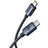 Dátový kábel Baseus CAJY000601 Crystal Shine Series USB-C - USB-C 100W 1,2 m čierny