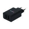 Swissten sieťový adaptér smart ic 2x usb 2.1a napájací + dátový kábel usb / lightning mfi 1,2 m čierny