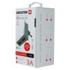 Swissten sieťový adaptér smart ic 2x usb 3a napájací + dátový kábel usb / lightning mfi 1,2 m biely