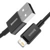 Dátový kábel Baseus CALYS-A01 Superior Fast Charging USB to Lightning 2.4A 1m Black