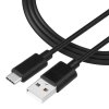 Dátový kábel Tactical Smooth Thread  USB-A/USB-C 2 m čierny