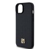 Zadný kožené puzdro DKNY Repeat Pattern Stack Logo Magsafe pre iPhone 15 Plus Black
