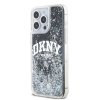 DKNY Liquid Glitter Arch Logo Zadný kryt pre iPhone 14 Pro Max Black