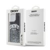 DKNY Liquid Glitter Arch Logo Zadný kryt pre iPhone 14 Pro Max Black