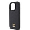 Zadný kryt DKNY PU Leather Repeat Pattern Stack Logo Magsafe pre iPhone 14 Pro Max Black