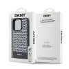 Zadný kryt DKNY PU Leather Repeat Pattern Bottom Stripe pre iPhone 14 Pro Max Black