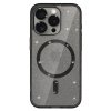 Puzdro Glitter Magsafe pre Iphone 13 Pro Max Black Clear