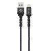 Dátový kábel Blavec Raptor Braided - USB na Lightning - 2,4A 0,5m (CRA-UL24BG05) čierno-šedý