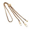 Šnúrka na mobilný telefón Braided hnedo-zlatá