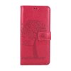 Flipové puzdro TopQ pre Xiaomi Redmi Note 13 Pro Tmavo ružový strom sovičky