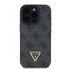 Originálny zadný kryt Guess PU 4G Strass Triangle Metal Logo Back Cover + Crossbody Strap pre iPhone 16 Pro Black