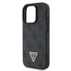 Originálny zadný kryt Guess PU 4G Strass Triangle Metal Logo Back Cover + Crossbody Strap pre iPhone 16 Pro Black