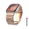 Remienok Swissten pre Apple Watch kovový 42-44/45-49 mm ružovo-zlatý