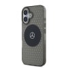 Zadný kryt Mercedes PC-TPU Star Pattern MagSafe pre iPhone 16 Plus Black