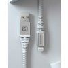Dátový kábel Swissten ARAMID REINFORCED USB-A - Lightning 1,5 m biely