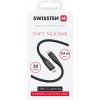 Dátový kábel Swissten Soft Silicone USB-C - Lightning 0,4 m čierny