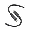Dátový kábel Swissten Soft Silicone USB-C - Lightning 0,4 m čierny