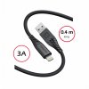 Dátový kábel Swissten Soft Silicone USB-A na Lightning 0,4 m čierny