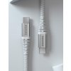 Dátový kábel Swissten Kevlar USB-C na USB-C 1,5 m biely