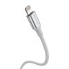 Dátový kábel Swissten Textile II USB-A - Lightning 1,5 m biely