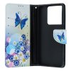 Flipové puzdro TopQ pre Xiaomi Redmi Note 13 Pro 5G Biele s motýlikom