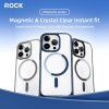 Zadný kryt Rock Guard Series Magnetic pre iPhone 16 clear-black