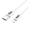 Dátový kábel Borofone BX114 Structure USB-A - Lightning 2,4A 1m biely