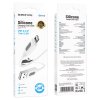 Dátový kábel Borofone BX114 Structure USB-A - Lightning 2,4A 1m biely