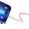 Dátový kábel Blavec Candy Braided USB-A - Lightning 2.4A 1m (CCA-UL24P10) ružový