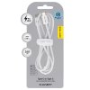 Dátový kábel Blavec Candy Braided USB-C - USB-C 60W 3A 1m (CCA-CC3W10) biely