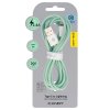 Dátový kábel Blavec Candy Braided USB-A - Lightning 2.4A 2m (CCA-UL24GN20) zelený